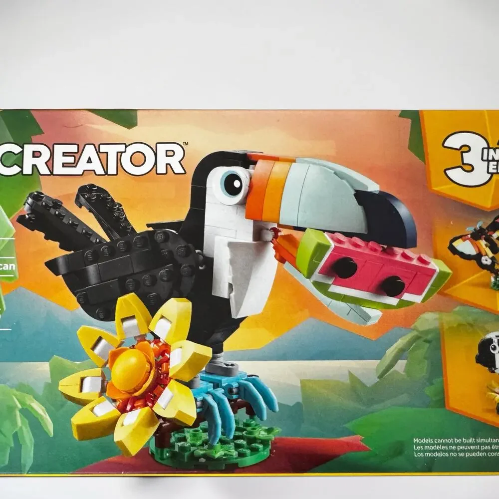 LEGO Creator 3 in 1 Animal Set Lot Tropical Toucan Turtle Water Lily New Sealed